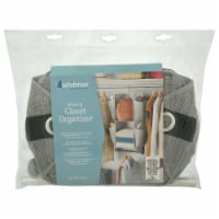 Whitmor Short Rotating Closet Organizer with Accessory Bar - Gray Perspective: Main