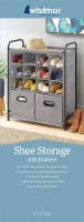 Whitmor Shoe Storage With Drawers - Space Dyed Perspective: Main