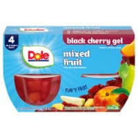 Dole® Fruit Bowls® Mixed Fruit In Black Cherry Flavored Gel Cups Perspective: Main