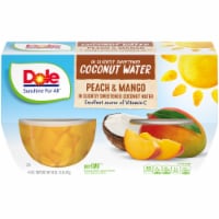 Dole® Peach Mango In Lightly Sweetened Coconut Water Fruit Cups Perspective: Main