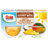 Dole® Pineapple Peach & Mango in Lightly Sweetened Coconut Water Fruit Cups Perspective: Main