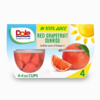 Dole® Fruit Bowls® Red Grapefruit Sunrise In A Blend Of 100% Fruit Juices Cups