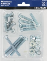 Hillman Machine Screws with Nuts Kit