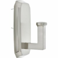 High & Mighty Satin Nickel Rectangular Decorative Hook