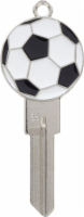 Hillman Soccer Ball Key Blank Perspective: Main