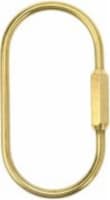 Hillman Brass Screw Lock Keyring Perspective: Main