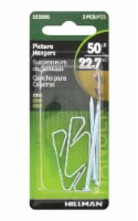 Hillman AnchorWire Silver Conventional Picture Hanger 50 lb 3 pk Hillman AnchorWire Silver Conventional Picture Hanger 50 lb 3 pk