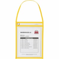 C-Line Products  Hanging Strap Shop Ticket Holder - Yellow