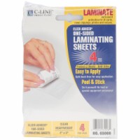 C-Line Cleer Adheer Heavyweight Laminating Sheets 4/Pkg-4 X5