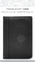 Travel Smart Passport Cover - Black Perspective: Main