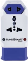 Conair Travel Smart® All-In-One Adapter with USB - Blue/White