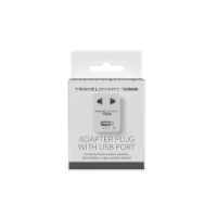Travel Smart Type A For Worldwide Adapter Plug w/USB Port - Total Qty: 1; Each Pack Qty: 1 Perspective: Main