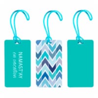Travel Smart Plastic Luggage Tag - Turquoise