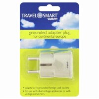 Conair Travel Smart Grounded Adapter Plug - White Perspective: Main
