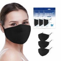 Grand Fusion Adult Non-Medical Mask with Filter - 3 PACK Black