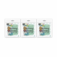 Grand Fusion Latex Cleaning Gloves with fitted cuffs - 3 Pack Set (Teal)