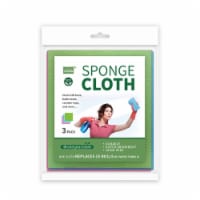 Grand Fusion Eco-friendly Sponge Cloth 3 Pack (Set of 2), 6 Cloths Total