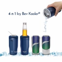 Grand Fusion 4 in 1 Icy Bev Kooler 12 oz Stainless Steel Powder Blue Coat