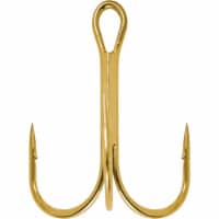 South Bend® Size 14 Gold Treble Fishing Hooks Perspective: Main