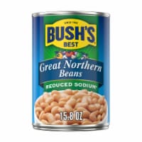 Bush's Reduced Sodium Great Northern Beans 15.8 oz Perspective: Main