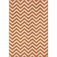 Momeni Baja Area Rug - Chevron Orange