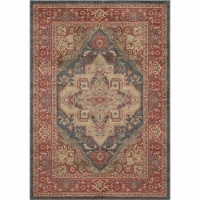 Ghazni Area Rug, Navy, 5'3 X 7'6