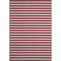 Momeni Baja Stripe Floor Runner - Red/White