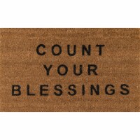 Novogratz Aloha Natural Count Your Blessings Doormat