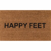 Novogratz Aloha Natural Happy Feet Doormat