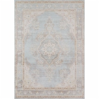 Momeni ISABEISA-1BLU5373 Isabella Machine Made 100 Percent Polyester Rectangle Rug, Blue - 5 Perspective: Main