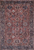 Momeni Karachi Area Rug - Rust Red