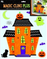 Mello Smello Window Peakers Magic Cling Plus Haunted House Window Clings Perspective: Main