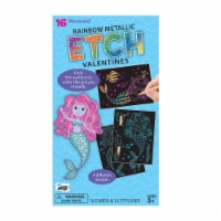 Mello Smello Mermaid Etch Rainbow Metallic Valentine Card Kit Perspective: Main
