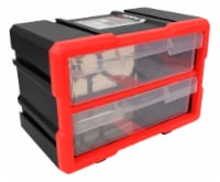 Performance Tool Interlocking 2-Drawer Storage Bin