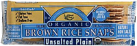 Edward & Sons Organic Unsalted Plain Brown Rice Snaps