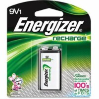Energizer Rechargeable 9V Batteries (1 Pack), 9 Volt Batteries Perspective: Main