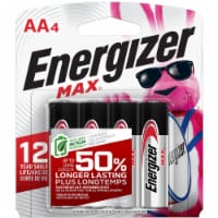 Energizer Max Alkaline AA Batteries - 4 Pack