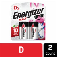 Energizer Max® Alkaline D Batteries - 2 Pack