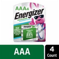 Energizer Rechargeable AAA Batteries 4 Pack 800 mAh Triple A Batteries Perspective: Main