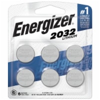 Energizer 2032 Batteries 6 Pack, 3V Lithium Coin Batteries Perspective: Main