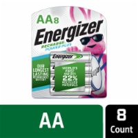 Energizer Rechargeable AA Batteries 8 Pack, Double A Batteries Perspective: Main