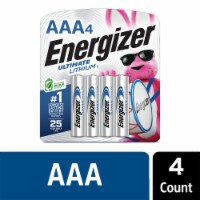 Energizer Ultimate Lithium AAA Batteries (4 Pack) Lithium Triple A Batteries