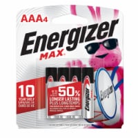 Energizer Max® Alkaline AAA Batteries - 4 Pack