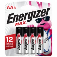 Energizer MAX AA Batteries 8 Pack, Double A Alkaline Batteries Perspective: Main