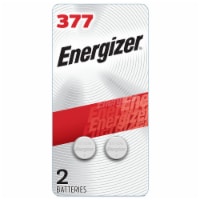 Energizer Watch Electronic Silver Oxide 377 Batteries - 2 Pack