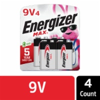 Energizer Max Alkaline 9V Batteries - 4 Pack Perspective: Main