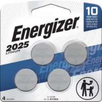 Energizer 2025 Batteries (4 Pack) 3V Lithium Coin Batteries