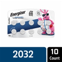 Energizer 2032 Batteries 10 Pack, 3V Lithium Coin Batteries Perspective: Main