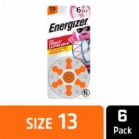Energizer Hearing Aid Batteries Size 13, Orange Tab Perspective: Main
