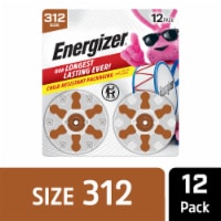 Energizer Hearing Aid Batteries Size 312, Brown Tab Perspective: Main